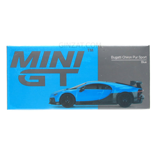 BUGATTI Chiron Pur Sport Blue, Mini GT No.379 diecast model car