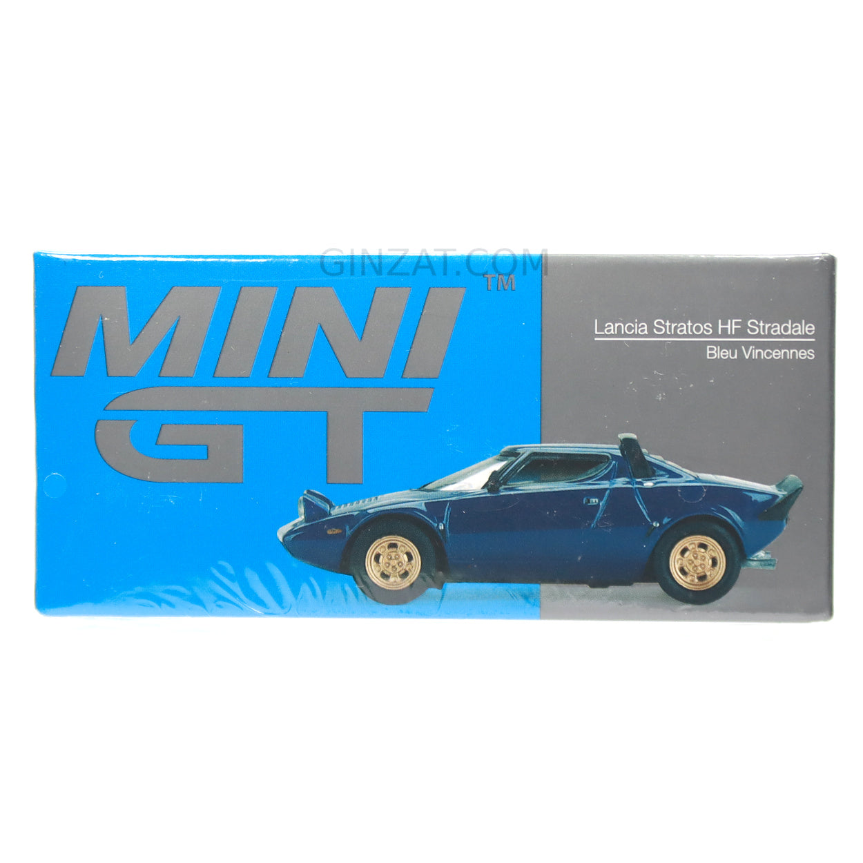 LANCIA Stratos HR Stradale Bleu Vincennes, Mini GT No.411 diecast model car