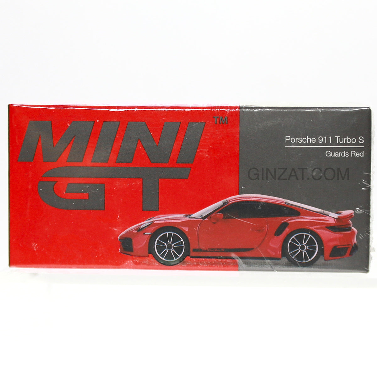 PORSCHE 911 Turbo S Guards Red, MINI GT No.423 diecast model car