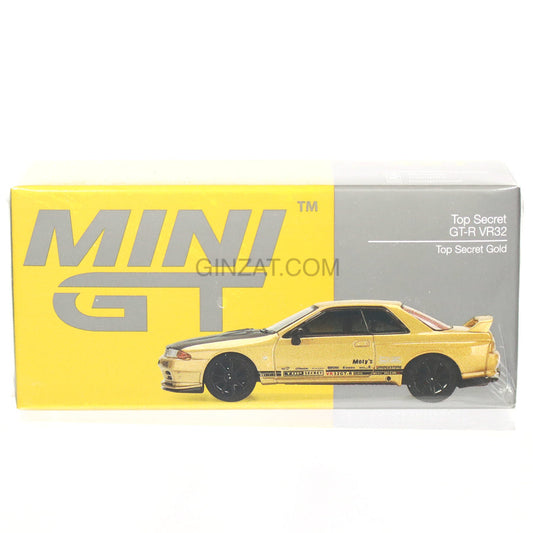 Top Secret NISSAN Skyline GT-R VR32 Top Secret Gold, Mini GT No.431 diecast model car