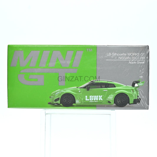 LB-Silhouette Works GT Nissan 35GT-RR Apple Green, MINI GT diecast model car