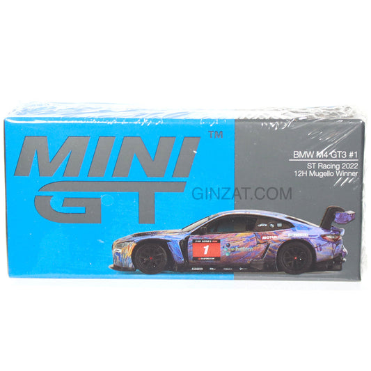 BMW M4 GT3 #1 ST Racing 2022 12hr Mugello Winner, Mini GT No.439 diecast model car