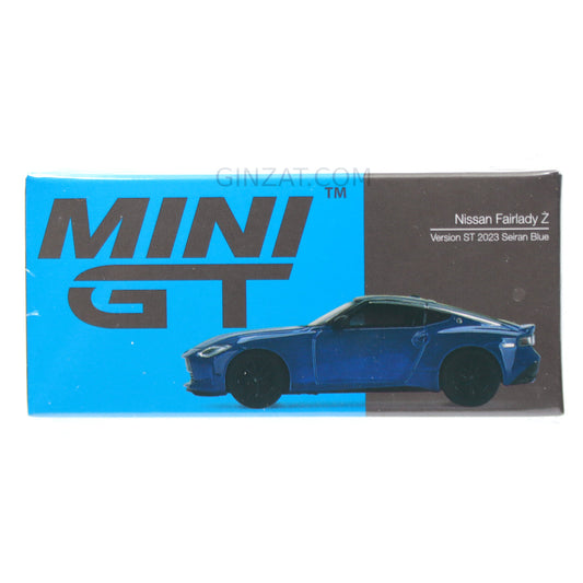 NISSAN Fairlady Z Version ST 2023 Seiran Blue, Mini GT No. 452 diecast model car