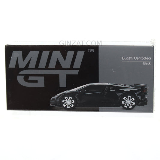 BUGATTI Centodieci Black, Mini GT No. 466 diecast model car