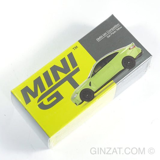 BMW M4 Competition (G82) San Paulo Yellow, MINI GT No.468 diecast model car