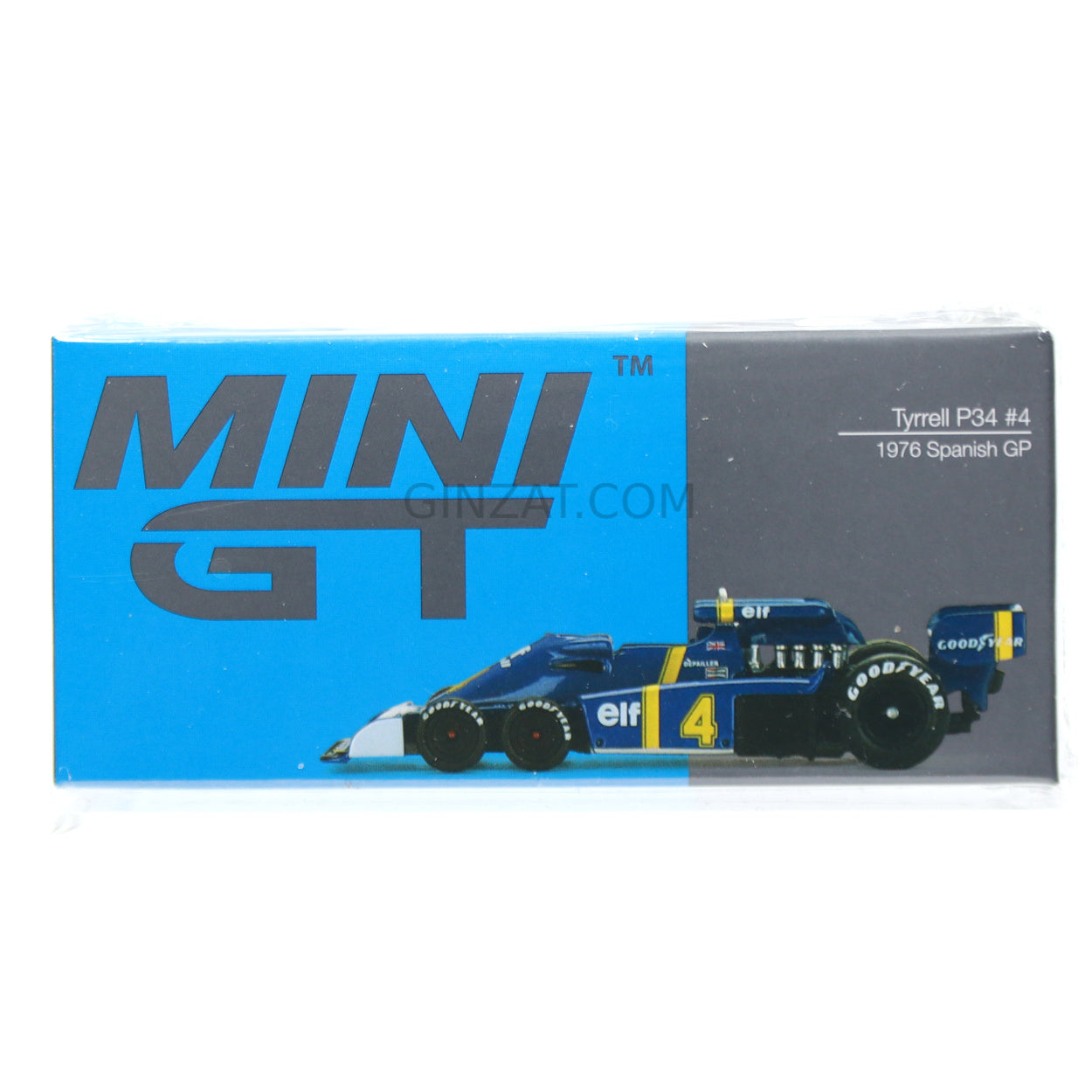 TYRRELL P34 #4 1976 Spanish GP, Mini GT No. 488 diecast model car