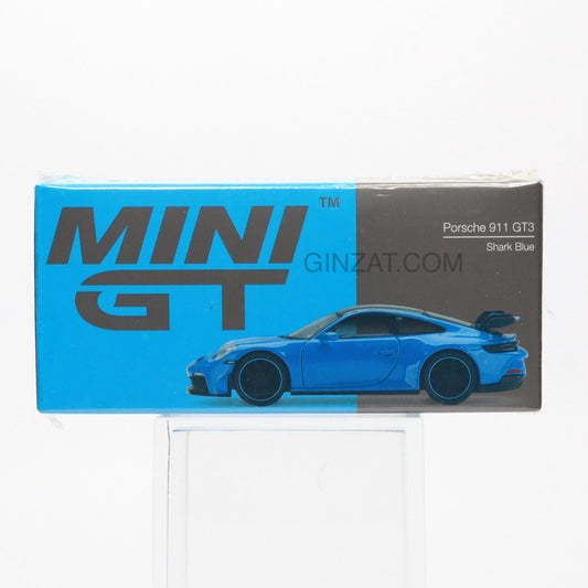 PORSCHE 911 GT3 Shark Blue, Mini GT No.381 diecast model car