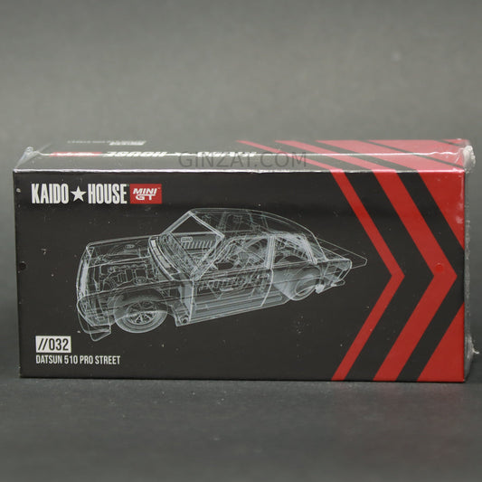 DATSUN 510 Pro Street Advan, Mini GT X Kaido House 032 diecast model car