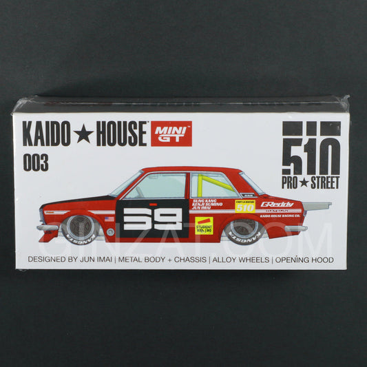 DATSUN 510 Pro Street SK510 Red, Mini GT X Kaido House diecast model car