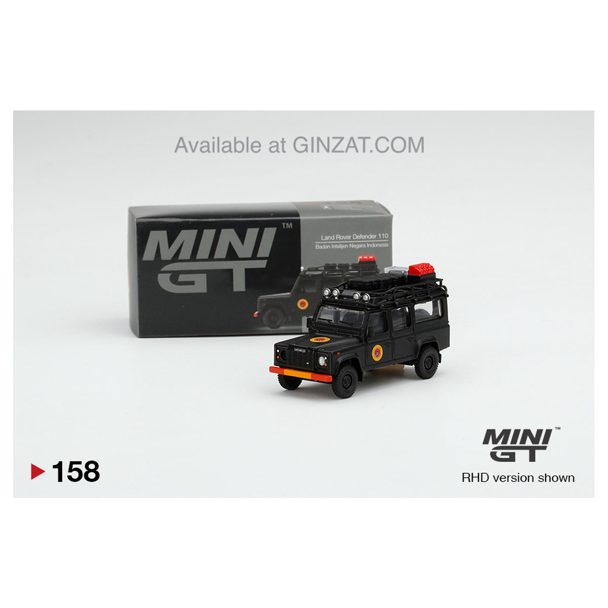 Land Rover Defender 110 Badan Intelijen Negara Indonesia, MINI GT No.258 diecast model car