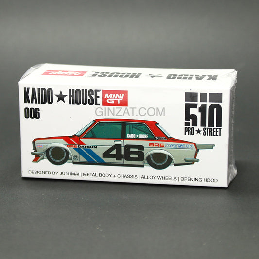 DATSUN 510 Pro Street BRE510 V2, Mini GT X Kaido House 006 diecast model car