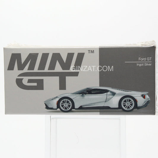 FORD GT Ingot Silver, Mini GT No.340 diecast model car