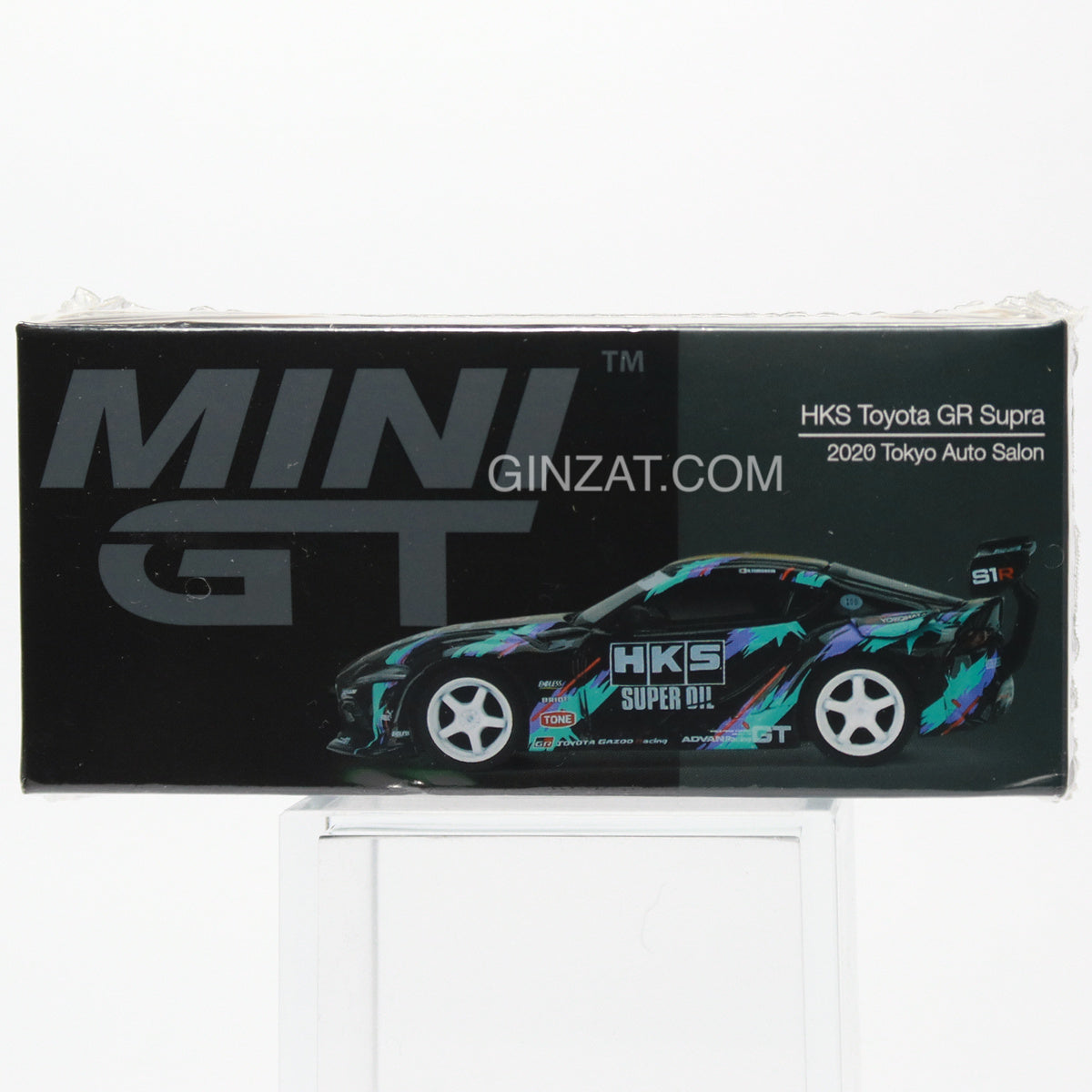 HKS TOYOTA GR Supra 2020 Tokyo Auto Salon, Mini GT No.350 diecast model car