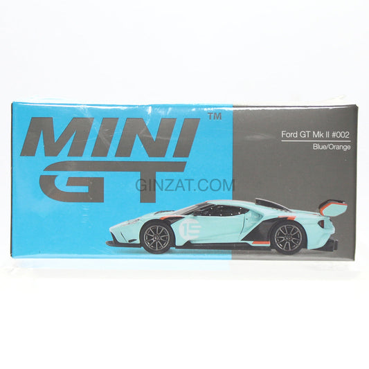 FORD GT Mk II #002 Blue/Orange, MINI GT No. 359 diecast model car