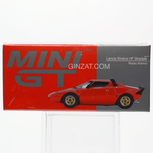 LANCIA Stratos HF Stradale Rosso Arancio, Mini GT No.365 diecast model car