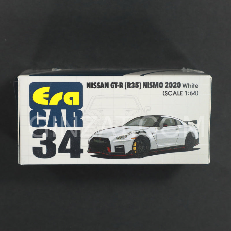 NISSAN GT-R (R35) Nismo 2020 White, ERA Car 34 diecast model car