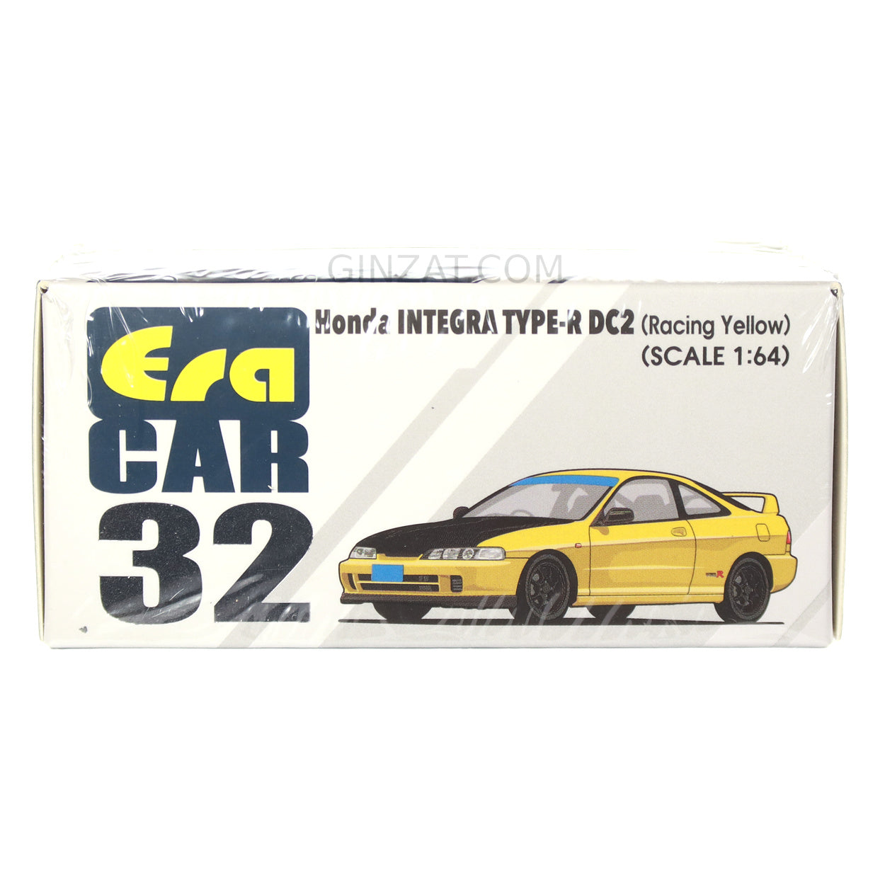 HONDA Integra Type-R DC2 Racing Yellow, Era Car No. 32 diecast model car