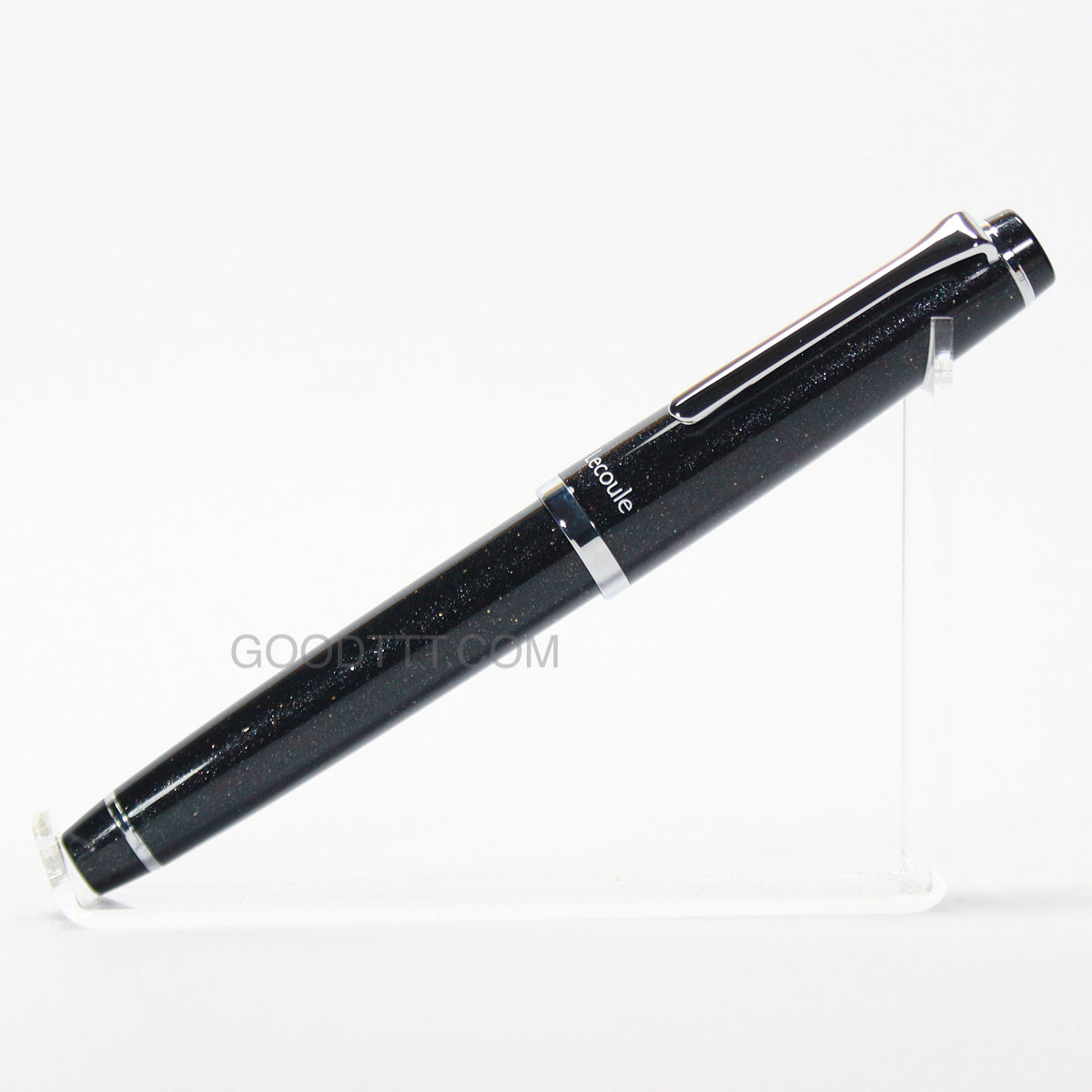 Sailor Lecoule Power Stone Fountain Pen - Black Crystal Morion Medium Fine Nib