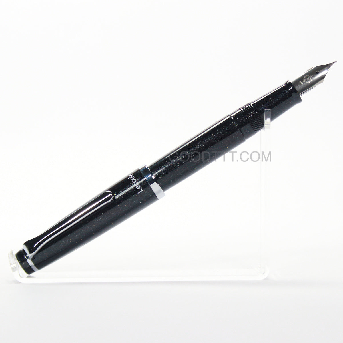 Sailor Lecoule Power Stone Fountain Pen - Black Crystal Morion Medium Fine Nib