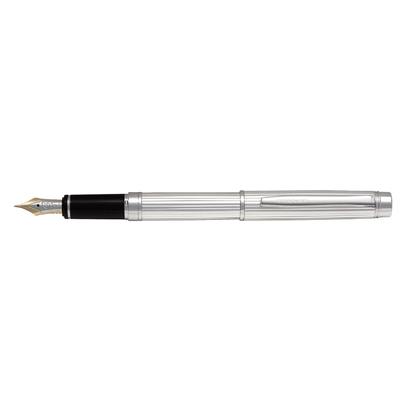 Pilot Grance Stering Silver Fountain Pen - Sterling Silver Barrel - Medium 18K Nib