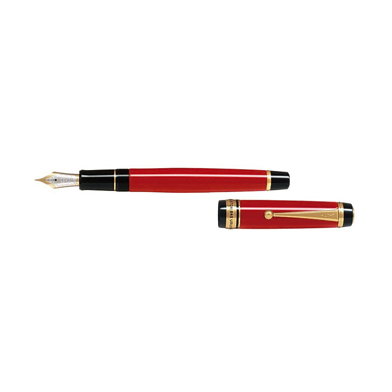 Pilot Custom 845 Fountain Pen - Red Barrel - Double Broad 18K Nib