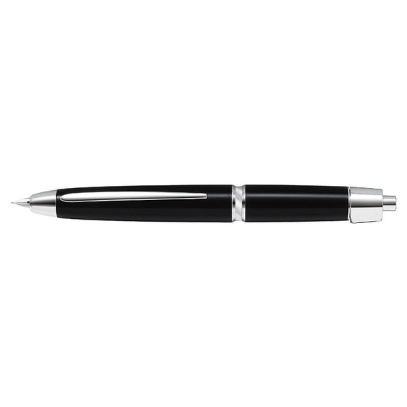 Pilot Capless LS Fountain Pen - Black Barrel - Medium 18K Nib