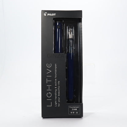 Pilot LIGHTIVE Fountain Pen – Active Navy Medium Nib