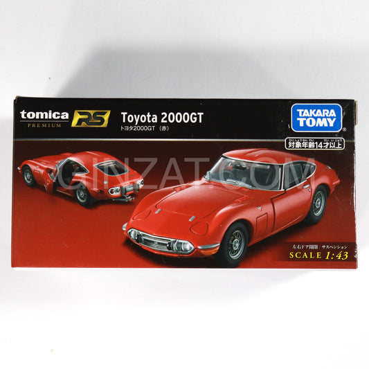 Toyota 2000GT Red, Tomica Premium diecast model car Scale 1:43