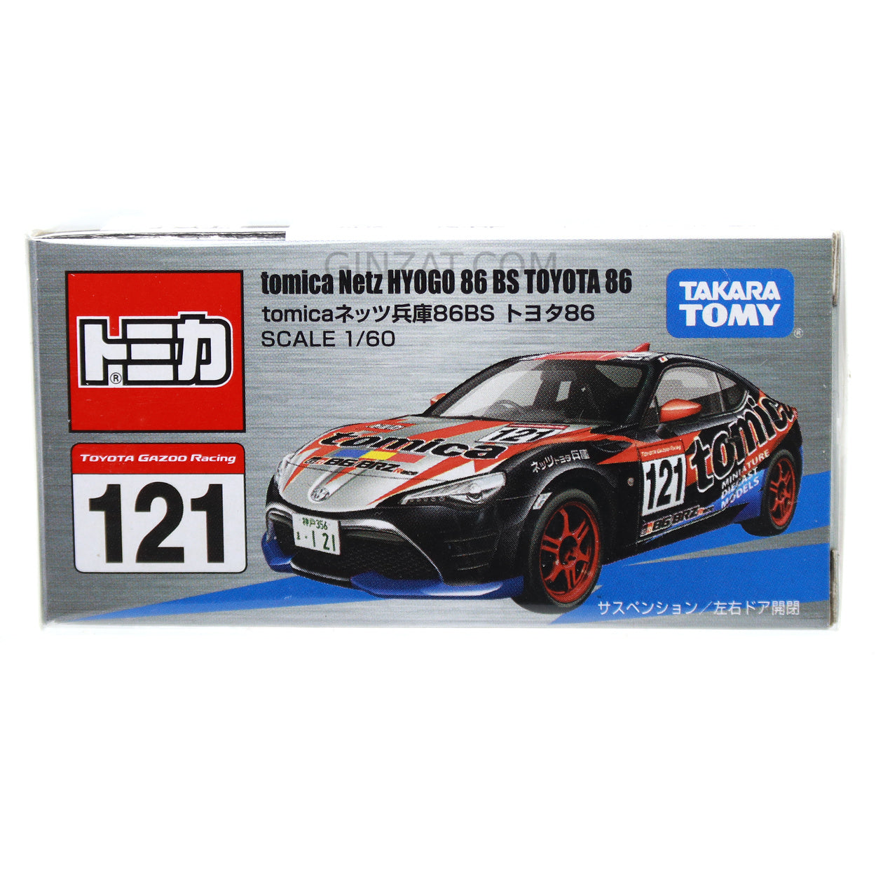 Tomica Netz Hyogo 86 BS Toyota 86, Tomica diecast model car