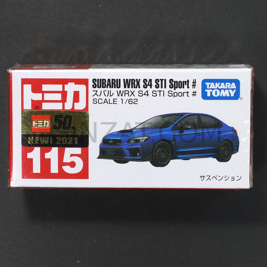 Subaru WRX S4 STI Sport #, Tomica No.115 diecast model