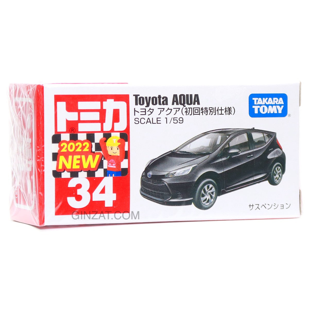 TOYOTA Aqua (Prius C 2nd Gen)(Special First Edition), Tomica No.34 diecast model car