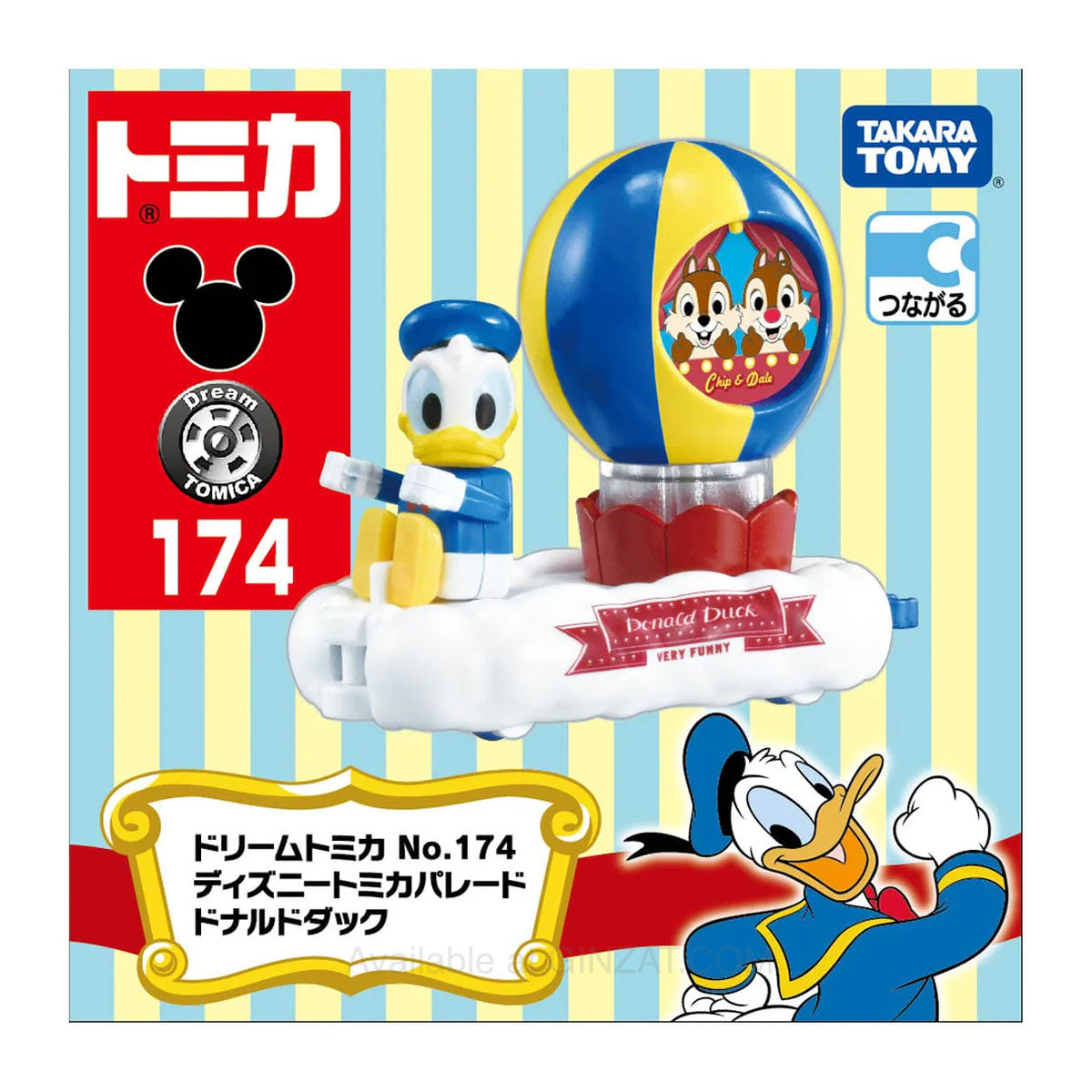 Disney Tomica Parade Donald Duck, Dream Tomica No.174 diecast model car