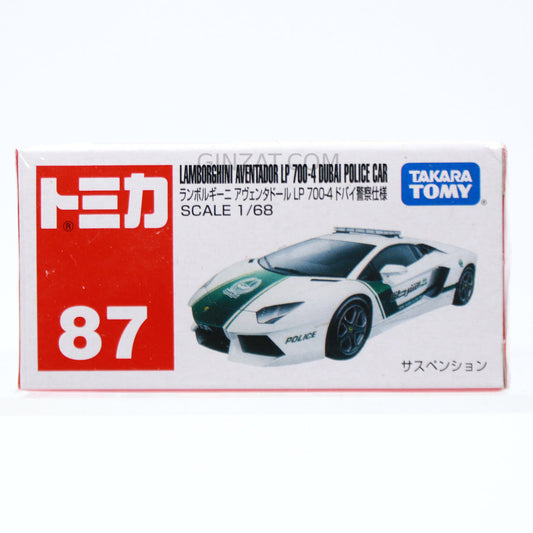 LAMBORGHINI Aventador LP700-4 Dubai Police Car, Tomica No.87 diecast model car