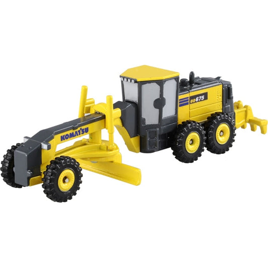 Komatsu Motor Grader GD675-6, Tomica No.140 diecast model