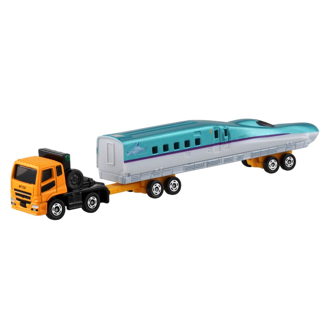 Mitsubishi Fuso Super Great Shinkaen Series H5 Hiyabusa Transporter, Tomica No.122 diecast model