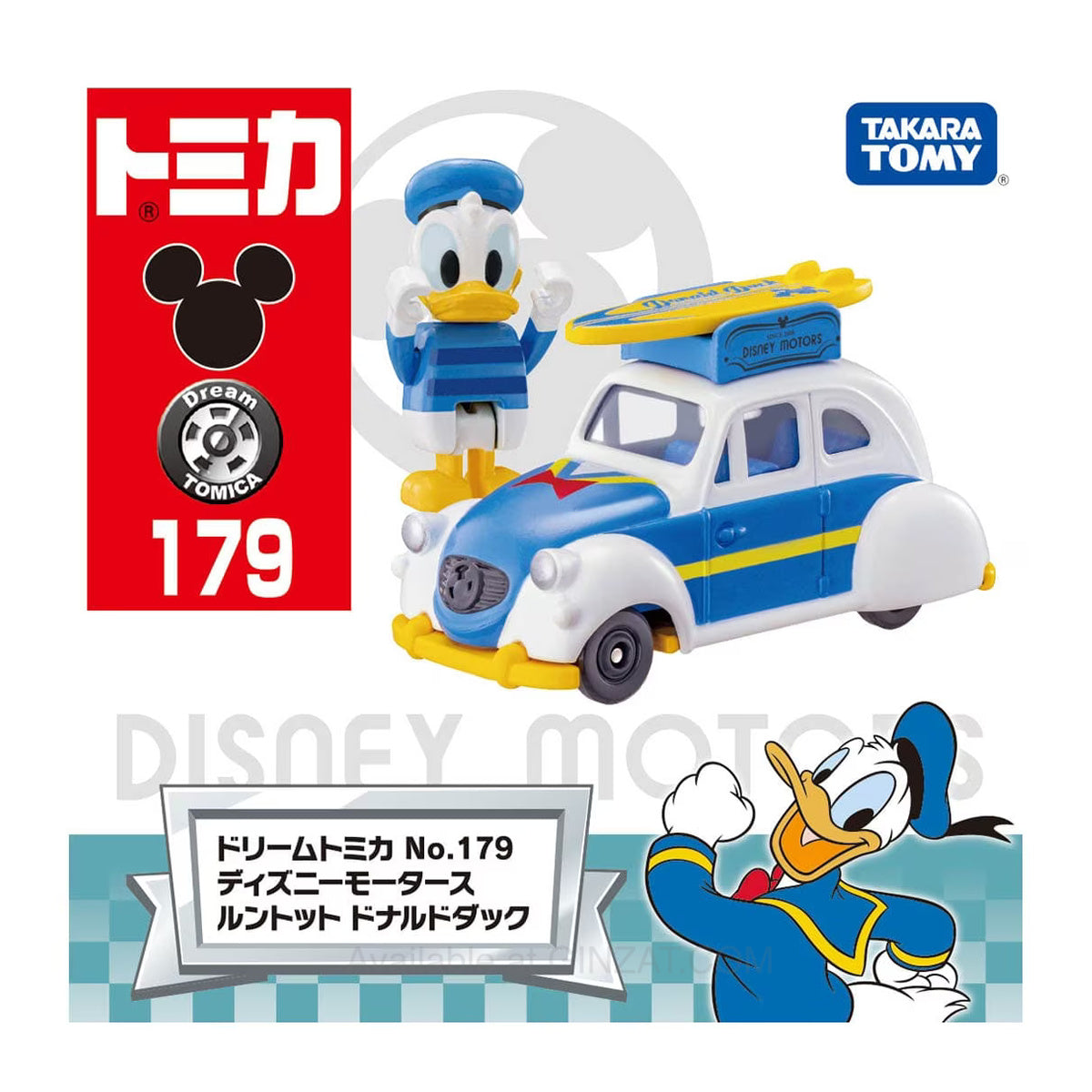 Disney Motors Runtot Donald Duck, Dream Tomica No. 179 diecast model car