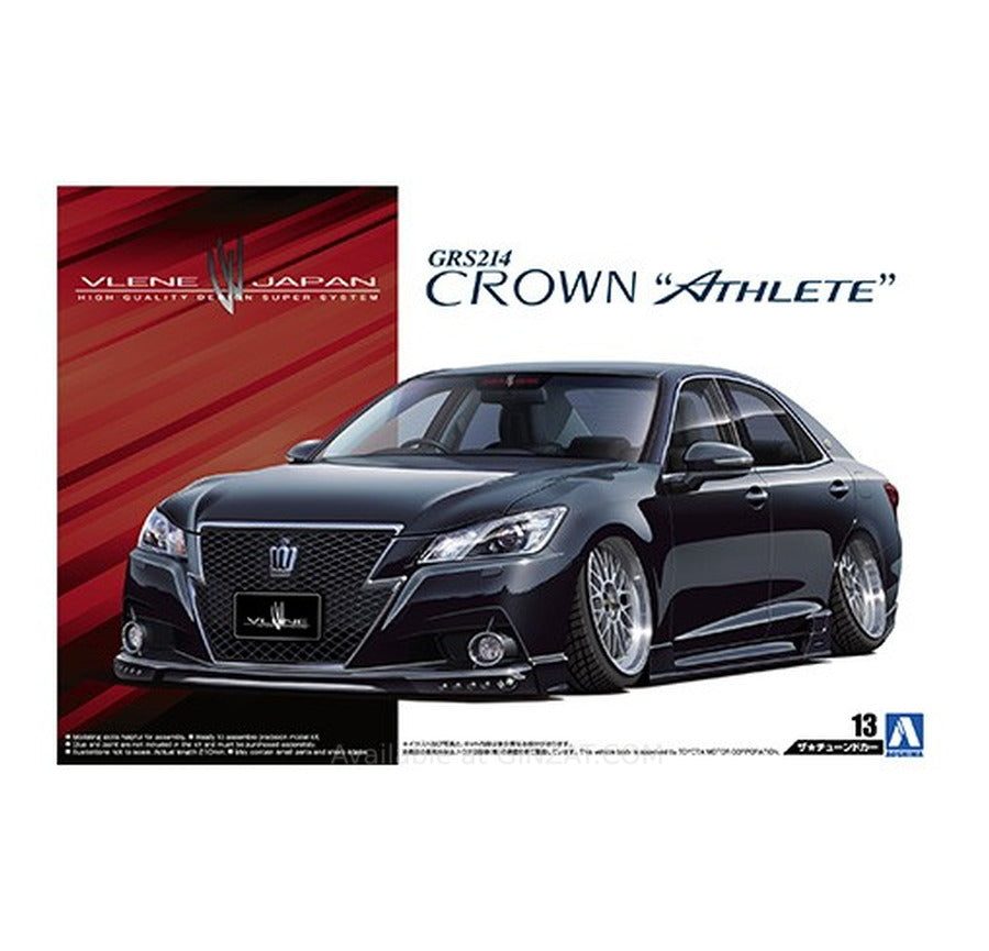 Aoshima 1/24 VLENE GRS214 CROWN ATHLETE G '12 (TOYOTA) Plastic Model Kit