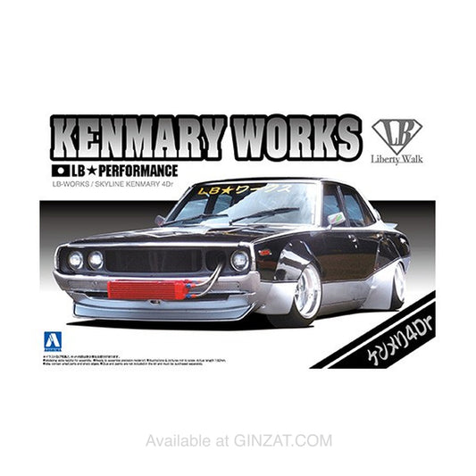 Liberty Walk 1/24 Nissan Skyline KEN MARY WORKS 4Dr, Aoshima 1/24 Plastic Model Kit