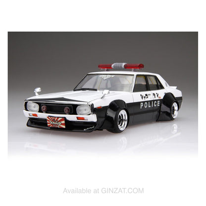 Liberty Walk 1/24 Nissan Skyline KEN MARY WORKS 4Dr PATROL CAR, Aoshima 1/24 Plastic Model Kit