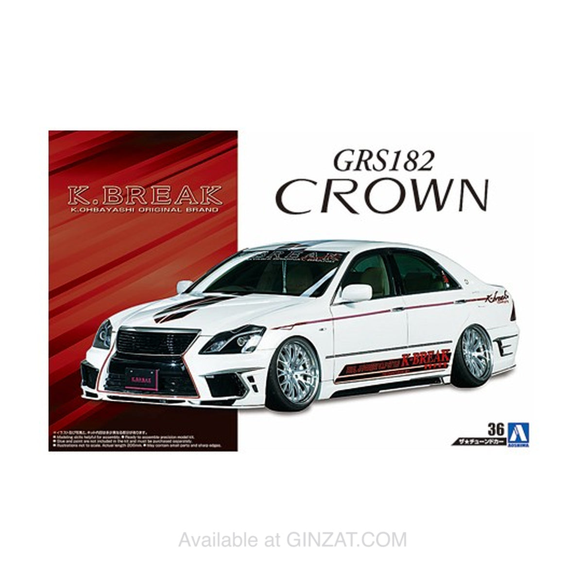 Aoshima 1/24 K-BREAK HYPER ZERO CUSTOM GRS182 CROWN '03(TOYOTA) Plastic Model Kit