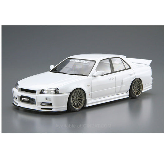 Aoshima 1/24 URAS ER34 SKYLINE TYPE-R '01 (NISSAN) Plastic Model Kit