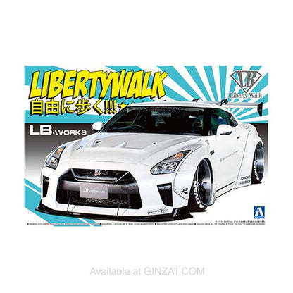 Liberty Walk 1/24 Nissan R35 GT-R type 1.5, Aoshima 1/24 Plastic Model Kit