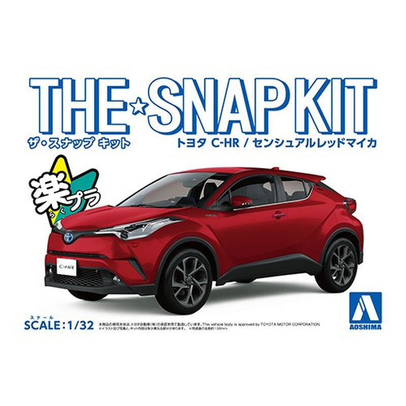 Toyota C-HR (Sensual Red Mica), The Snap Kit, Aoshima Plastic Model Car (Scale 1/32)