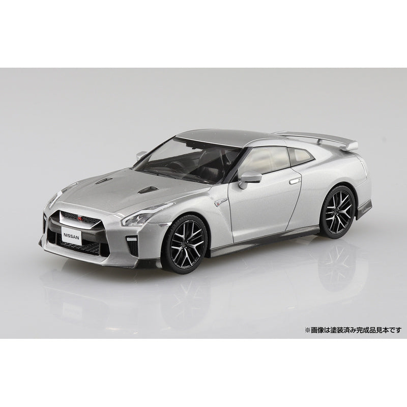 Nissan GT-R (Ultimate Metal Silver), The Snap Kit, Aoshima Plastic Model Car (Scale 1/32)