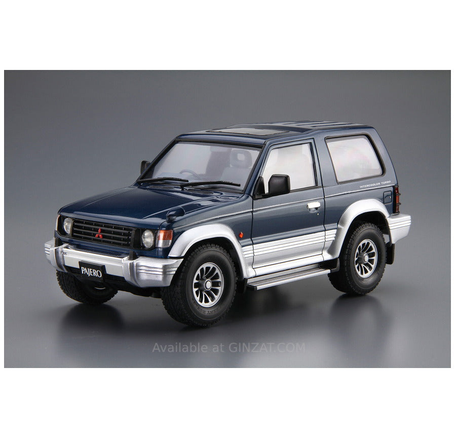 Aoshima 1/24 MITSUBISHI V24WG PAJERO METAL TOP WIDE XR-II '91 Plastic Model Kit