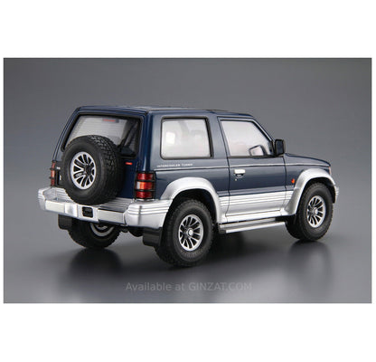 Aoshima 1/24 MITSUBISHI V24WG PAJERO METAL TOP WIDE XR-II '91 Plastic Model Kit