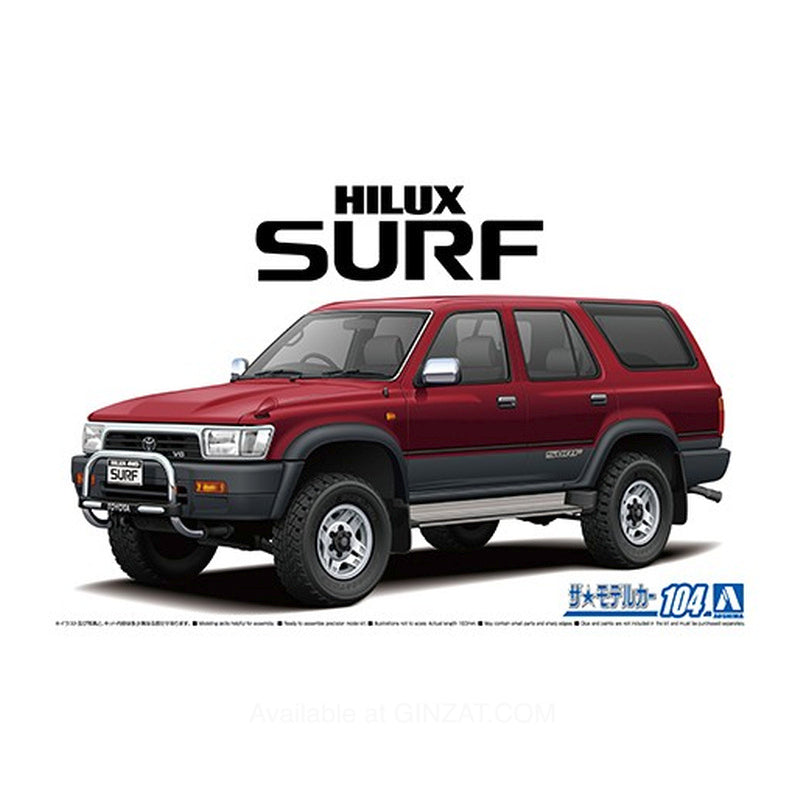 Aoshima 1/24 TOYOTA VZN130G HILUX SURF SSR-X WIDE BODY '91 Plastic Model Kit