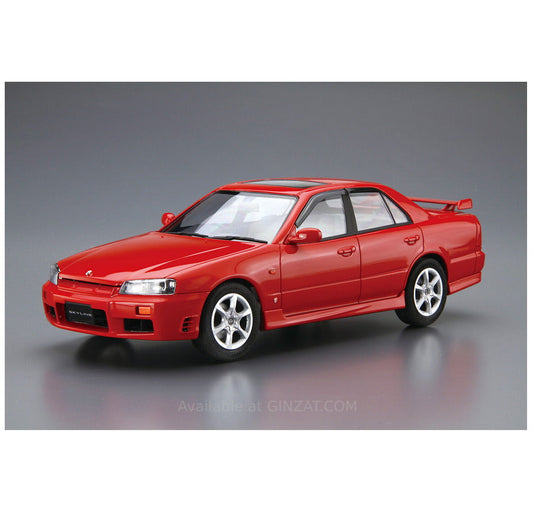 Aoshima 1/24 NISSAN ER34 SKYLINE 25GT-X TURBO '98 Plastic Model Kit