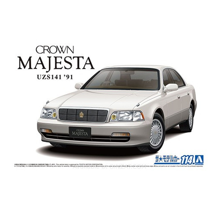 Aoshima 1/24 TOYOTA UZS141 CROWN MAJESTA C-TYPE '91 Plastic Model Kit