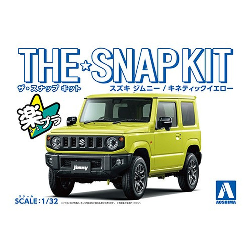 Suzuki Jimny (Kinetic Yellow), The Snap Kit, Aoshima Plastic Model Car (Scale 1/32)